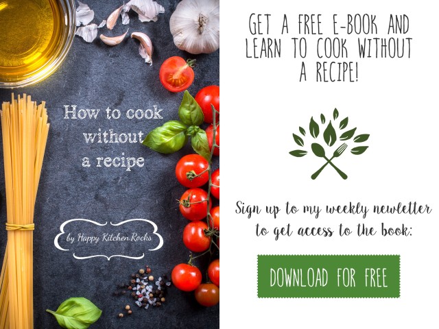 How to cook without a recipe ebook banner collage
