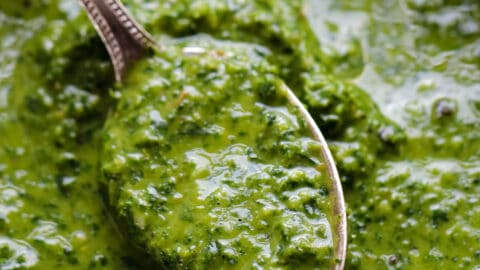 Homemade Green Harissa Sauce