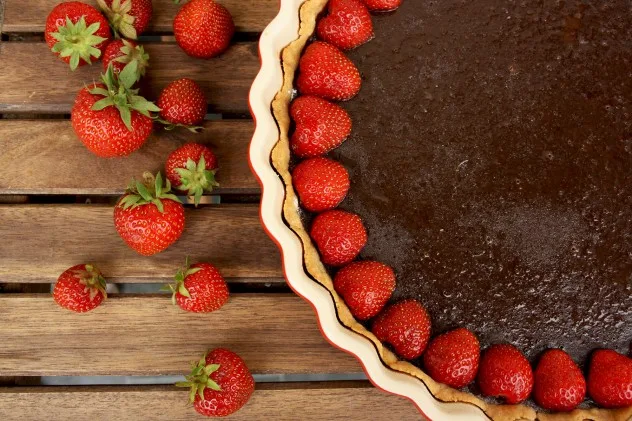 Double Chocolate Tart with Blackberries: Recipe for Chocolate Lovers. Extremely flavorful, indulgent and intensely chocolaty dessert for special occasions.