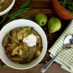 Birnen, Bohnen und Speck or Pears, Beans and Bacon - an adopted version of a perfect autumn and winter comfort meal from Northern Germany. Low-caloric, nutritious and easy to make.