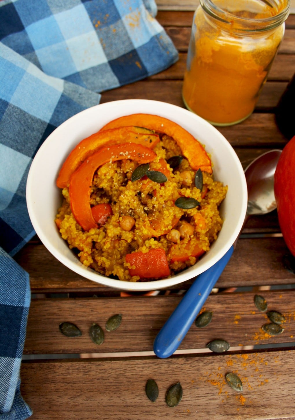 Vegan Pumpkin Quinoa Risotto "Quinotto" • Happy Kitchen