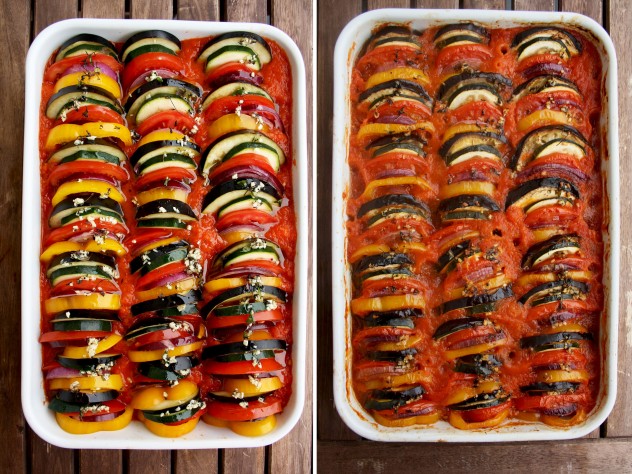 Ratatouille: delicious and spectacular vegan gluten-free dish that will be a star of any table. Healthy, flavorful, impressive looking and comforting dish.