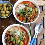 Vegan Grain Stew with Sweet Potatoes, Hazelnuts and Crispy Bread Crumbs: 45 min recipe of a hearty, flavorful and nutritious vegan stew. Perfect for autumn!