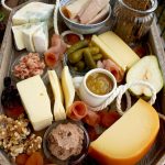 North German Cheese Plate and Easy Crackers Recipe: effortless and impressive appetizers and cheeses, rye crackers, meat, fish, fruit and nuts.
