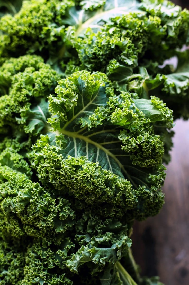 Kale Pumpkin Salad with Feta and Pesto Dressing • Happy Kitchen