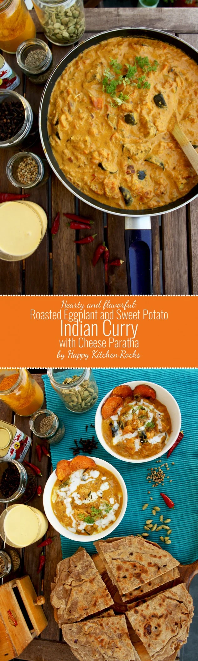 Pinterest Image Eggplant Curry with Sweet Potatoes