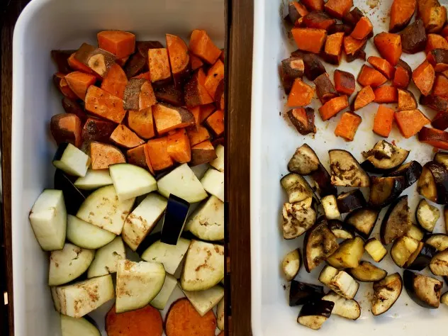 roasted vegetables for curry