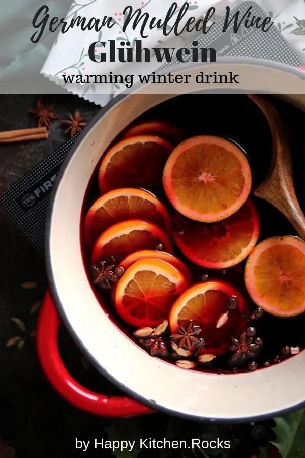 German Mulled Wine Gluhwein Collage with Text Overlay