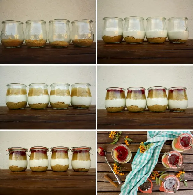 No-Bake Cheesecake Jars which are impressive, healthy, quick and easy to make. Make them ahead for any occasion, eat right away or take them with you. 