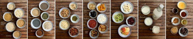 Muesli Recipe: A Healthy and Delicious Breakfast Idea - a Row of Seven Images
