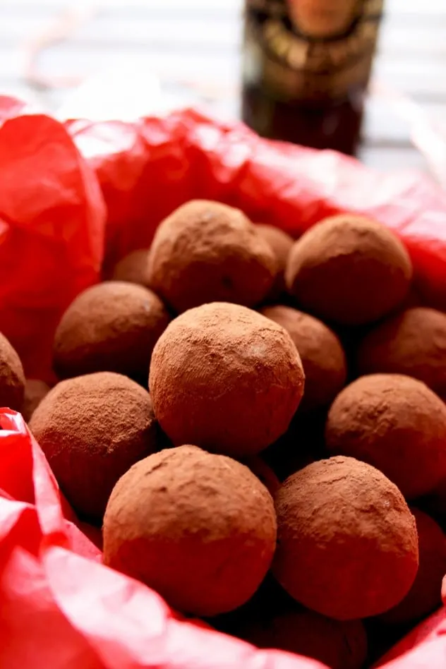 Three Chocolate Truffles Recipes - First Recipe in a Red Paper - Looks Delicious!