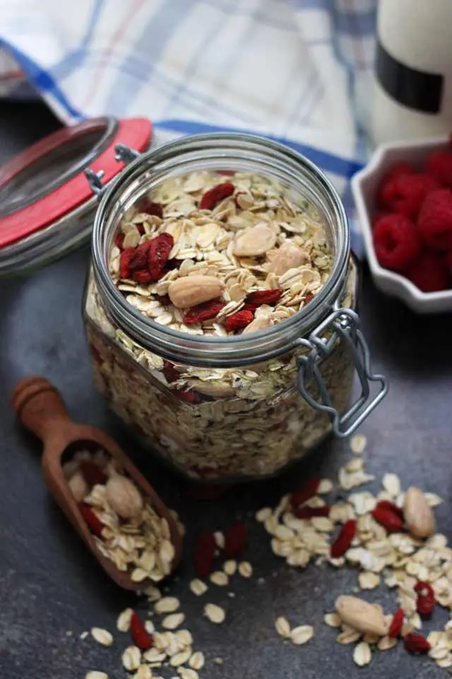 Muesli Recipe: A Healthy and Delicious Breakfast Idea - Open Jar Full of Muesli