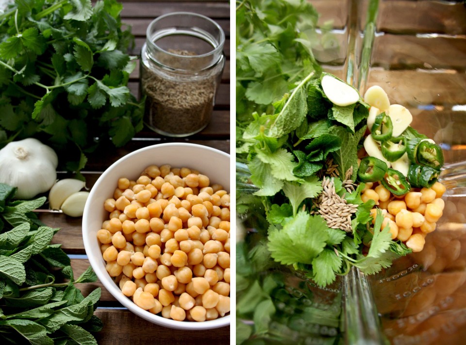 Crispy Baked Falafel with Hazelnuts and Creamy LemonMint Sauce • Happy