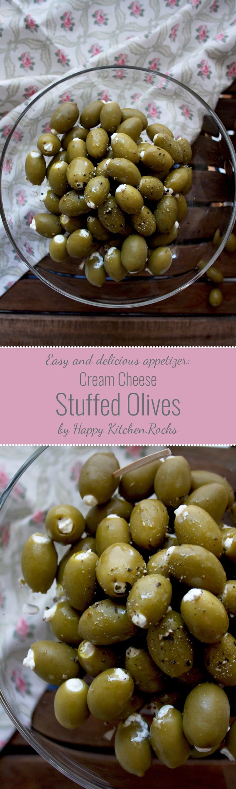Cream Cheese Stuffed Olives • Happy Kitchen