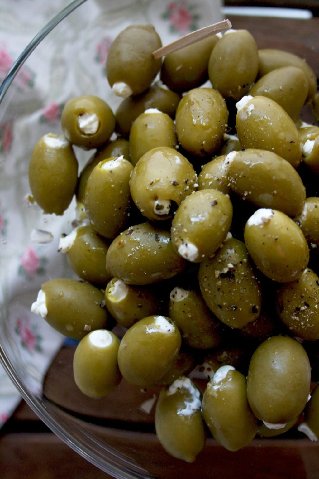 Cream Cheese Stuffed Olives • Happy Kitchen