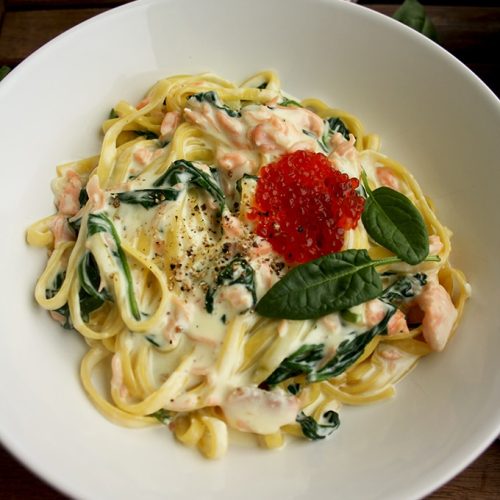 One-Pot Creamy Smoked Salmon Pasta • Happy Kitchen