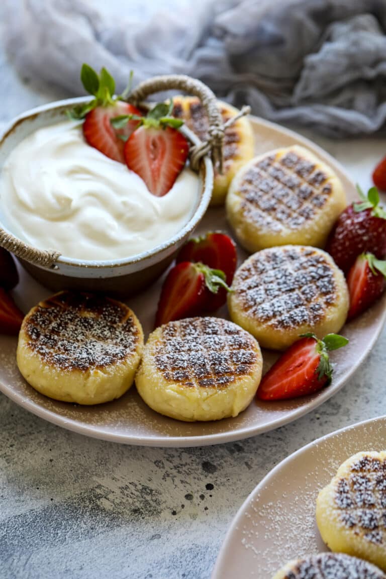 Syrniki Russian Cottage Cheese Pancakes • Happy Kitchen