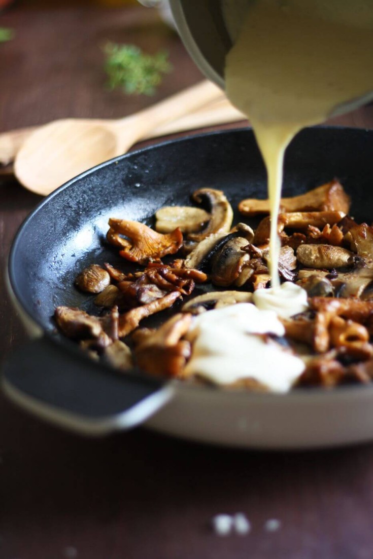 Rustic Creamy Mushroom Pasta • Happy Kitchen