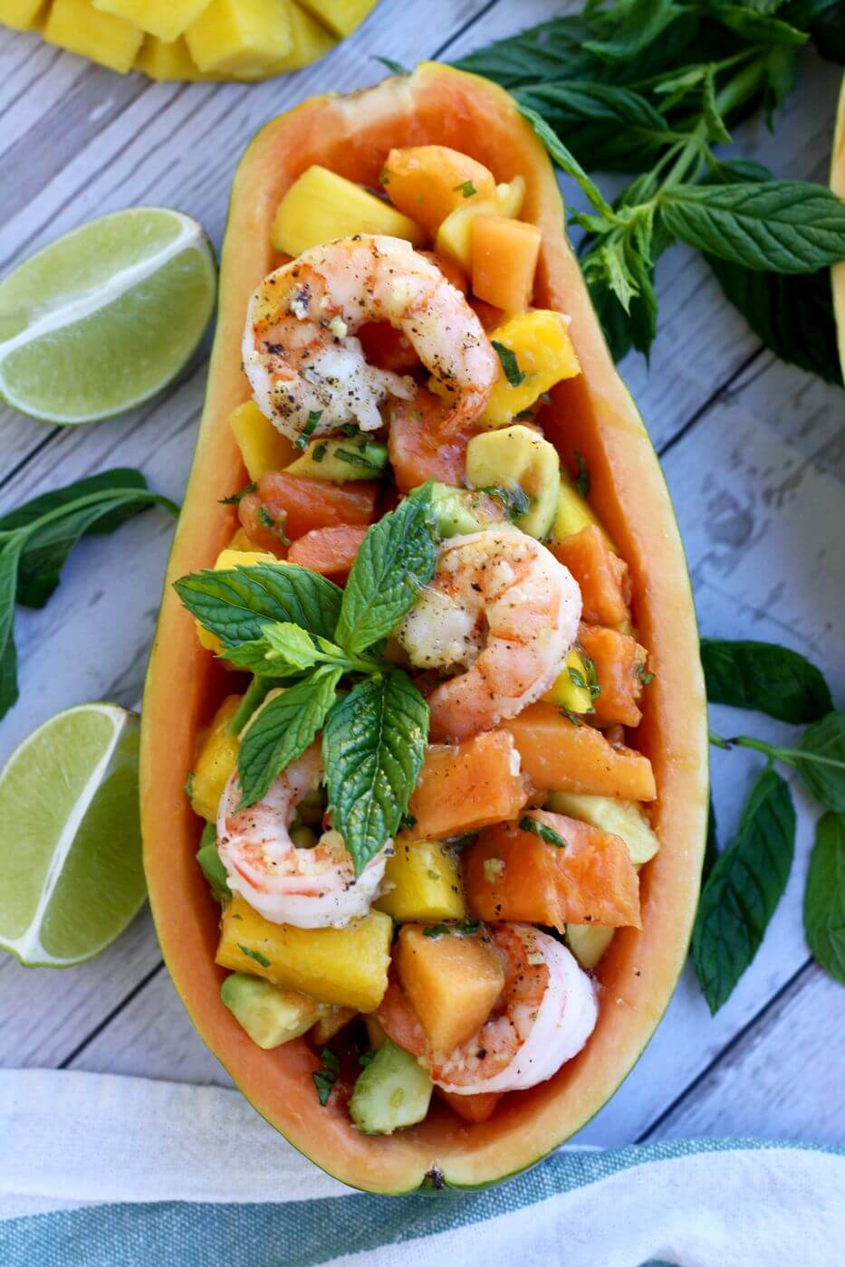 Papaya Salad with Prawns • Happy Kitchen