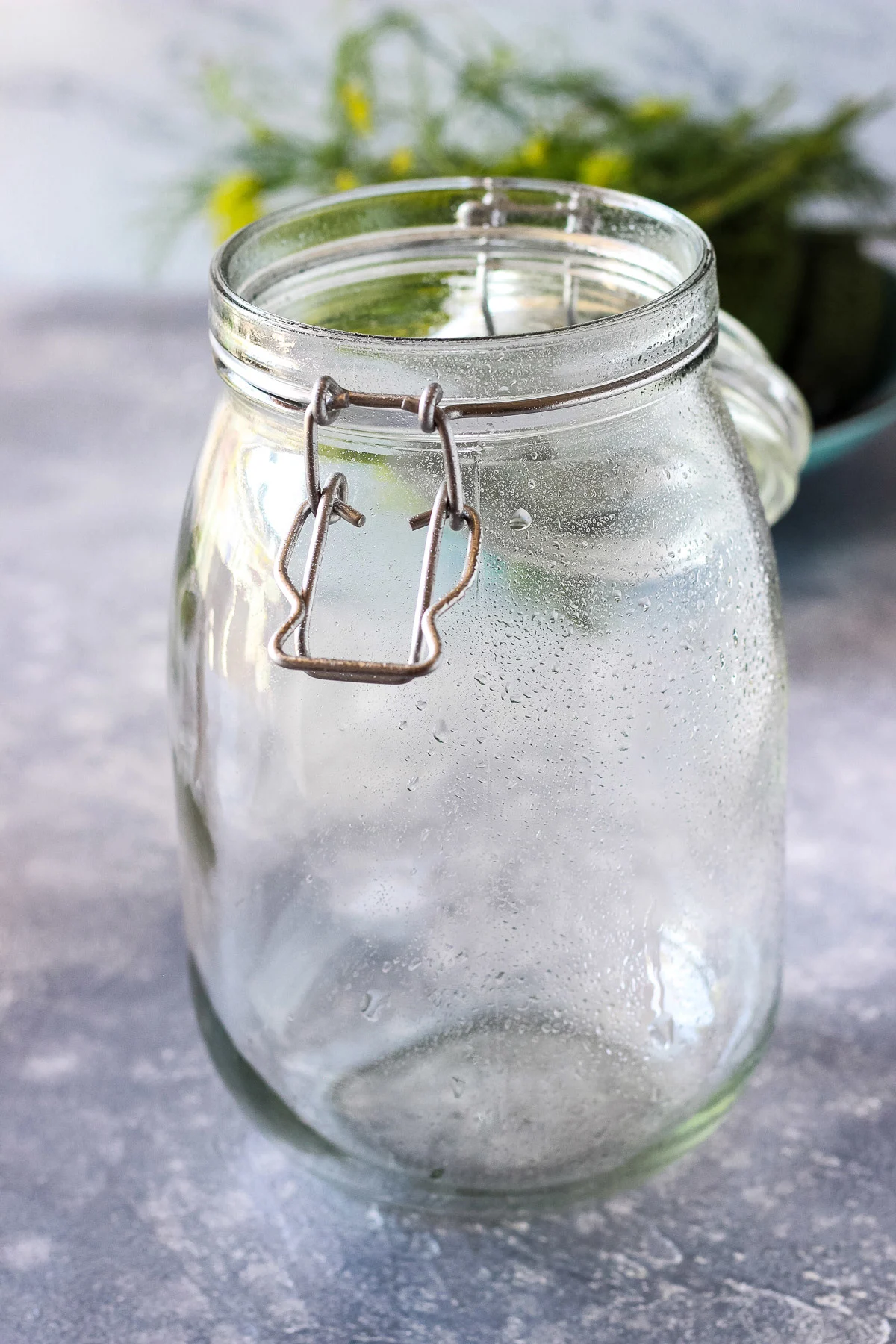 Sterilized jar for pickles