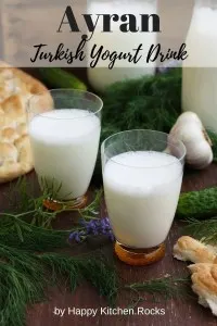 Ayran Turkish Yogurt Drink Pinterest Image
