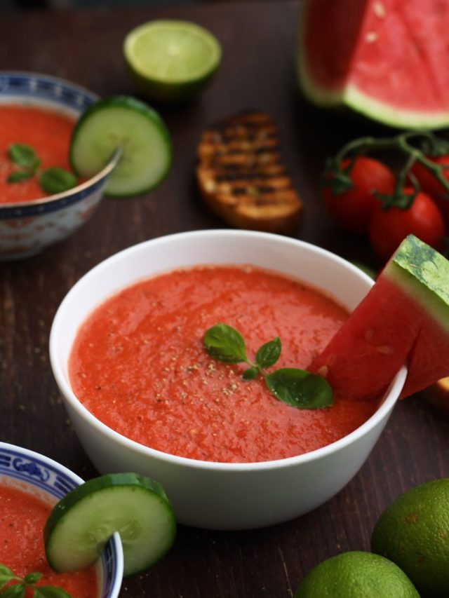Refreshing Watermelon Gazpacho