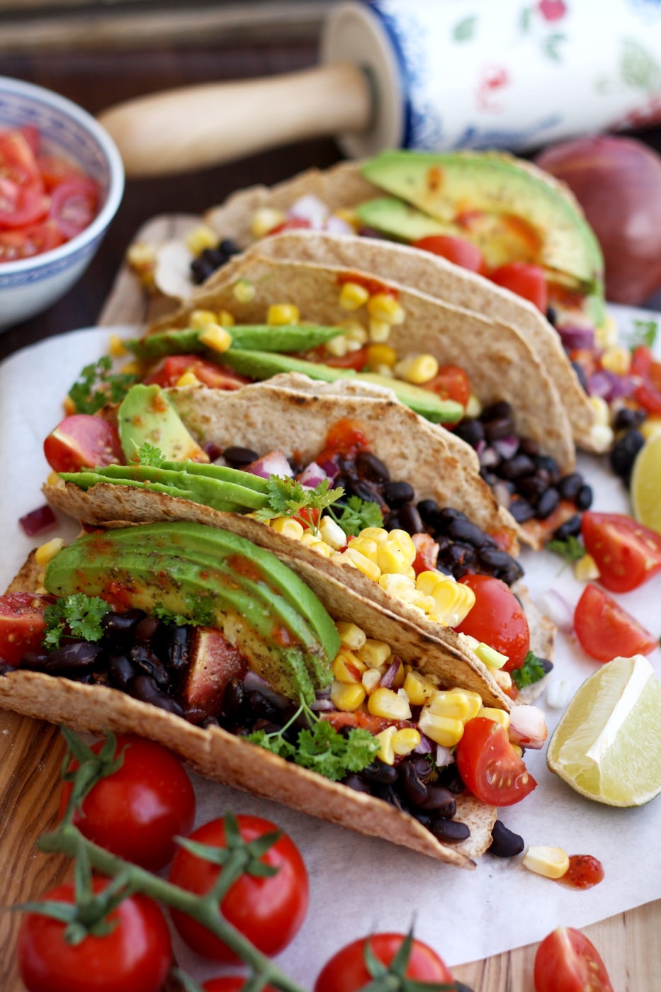 5-minute Easy Vegan Tacos • Happy Kitchen