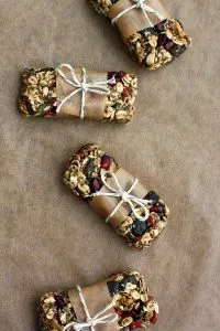 Healthy Chewy No Bake Granola Bars - Packed and Ready to be Given Away to Family and Friends