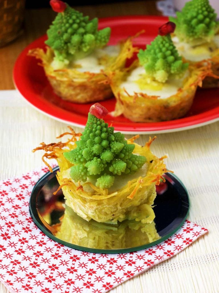 Christmas Tree Mini Quiches • Happy Kitchen