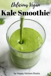 Delicious vegan kale smoothie Pinterest Image