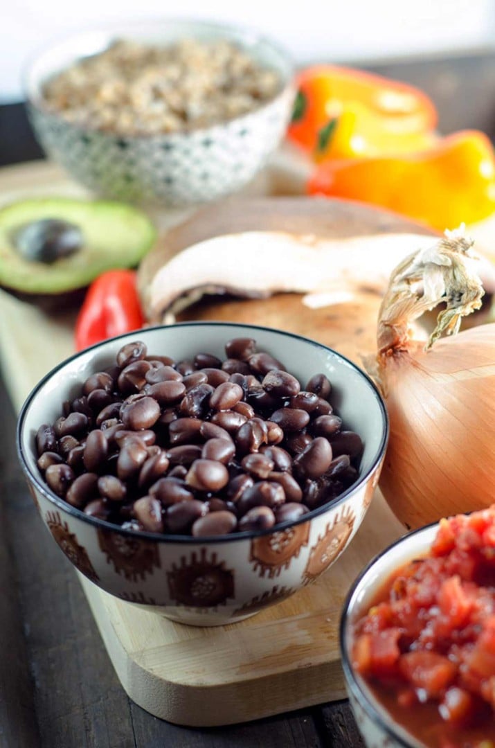 Smoky Black Bean Chili with Wheat Berries • Happy Kitchen