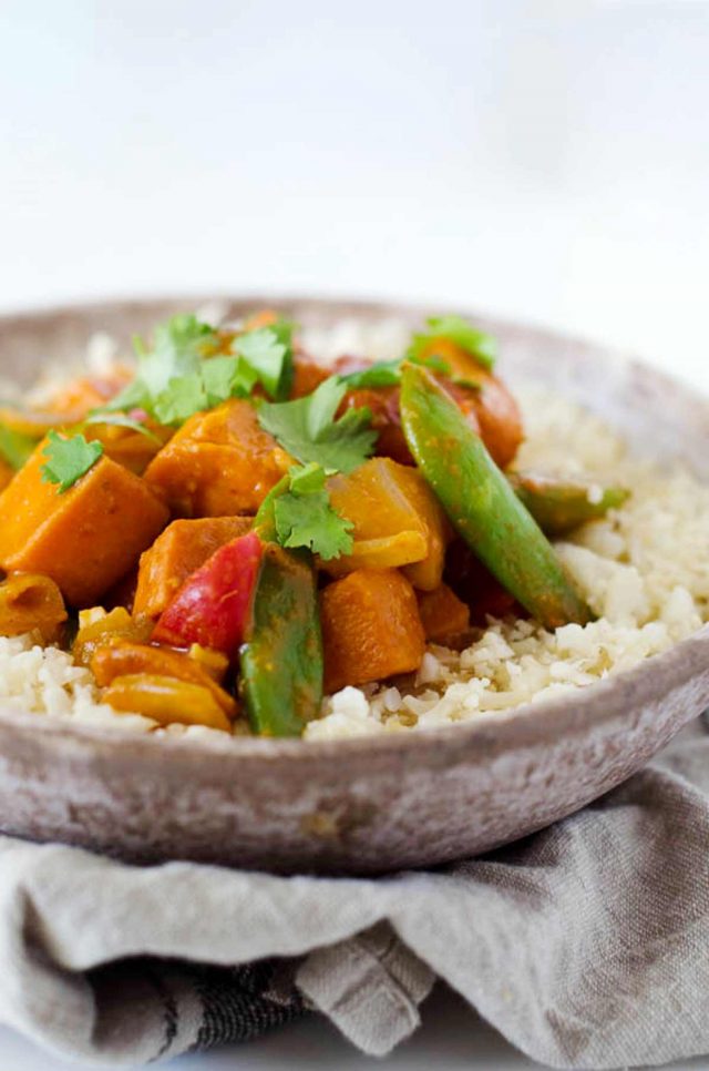 Vegetarian Red Curry Stir Fry • Happy Kitchen