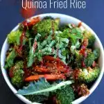 Simple Vegan Quinoa Fried Rice Another Collage with Text Overlay