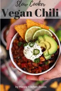 Vegan Chili in a Bowl Pinterest