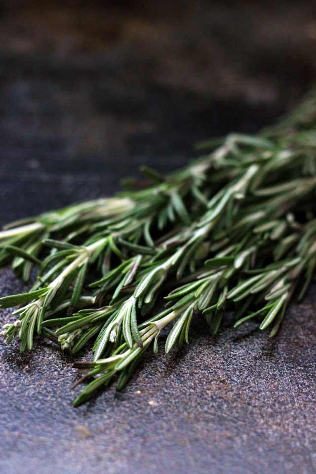 Fresh Rosemary on the Table.