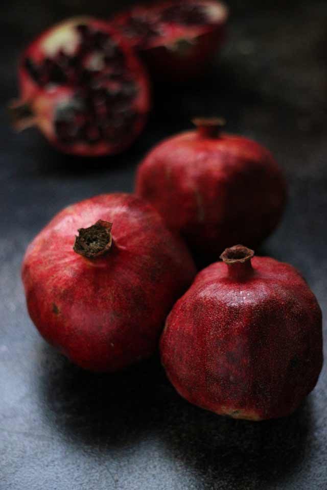 15-Minute Pomegranate Parfaits with Pistachios - Delicious Pomegranates Closeup