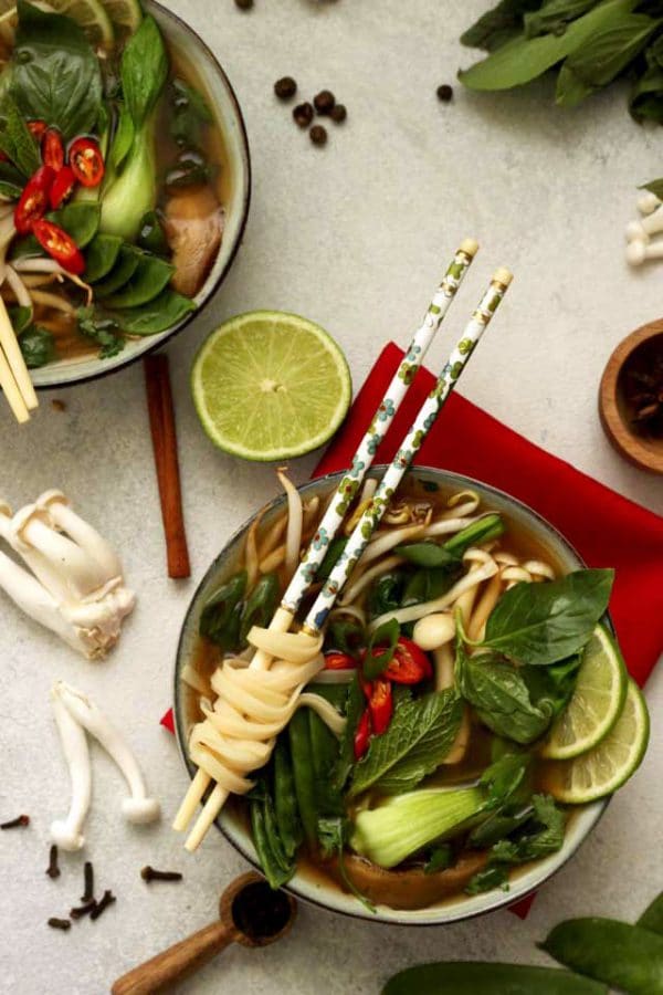 Easy Vegan Pho (Vietnamese Noodle Soup) • Happy Kitchen