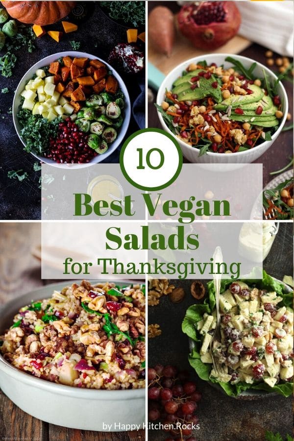 Vegan Thanksgiving Salads Roundup Pinterest