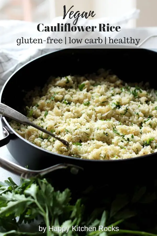 How to Make Cauliflower Rice Collage with Text Overlay