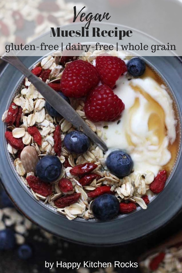 Muesli Recipe: A Healthy and Delicious Breakfast Idea Collage with Text Overlay