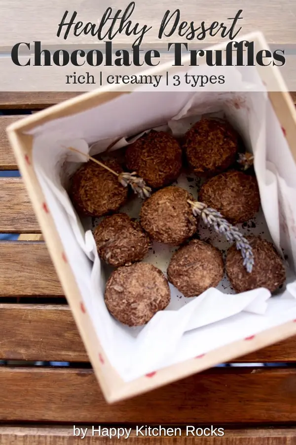 Three Chocolate Truffles Recipes - Second Collage with Text Overlay