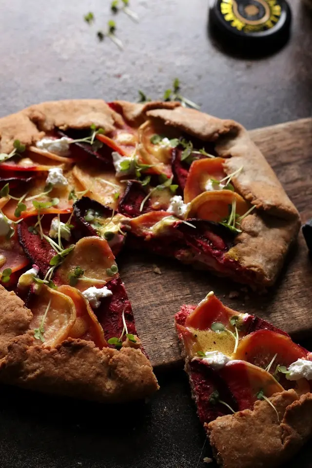 Healthy Beet Galette with Goat Cheese