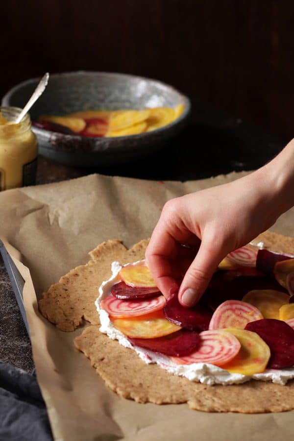 Healthy Beet Galette with Goat Cheese • Happy Kitchen