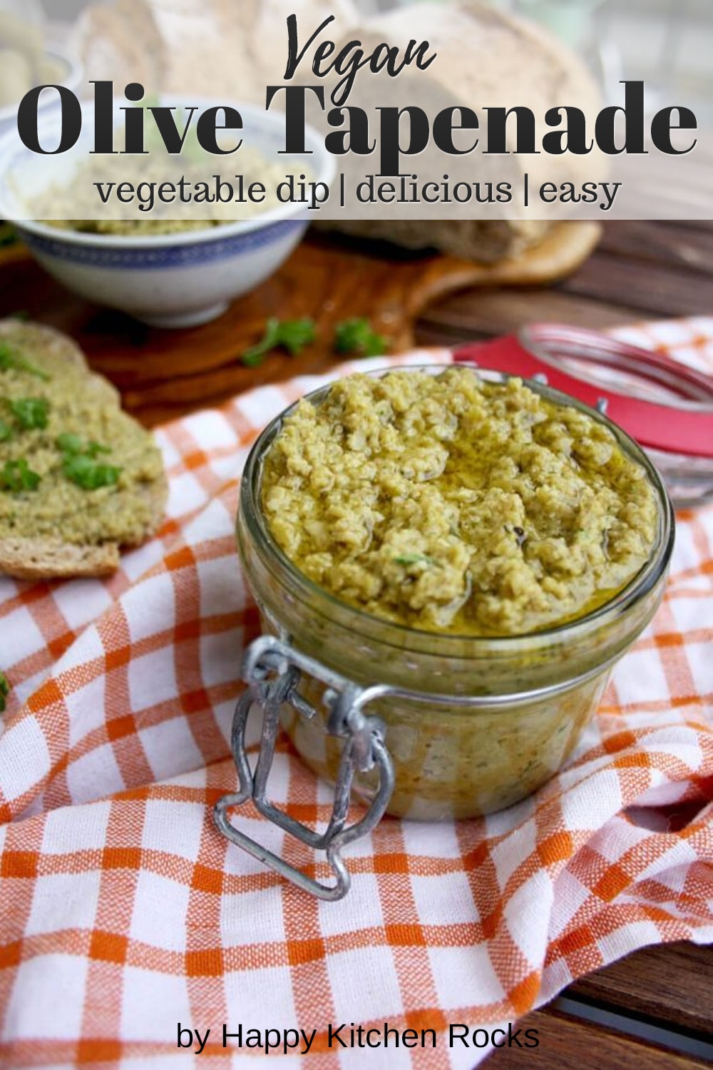 Olive Tapenade Collage with Text Overlay