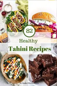 Tahini Recipes Pinterest Collage