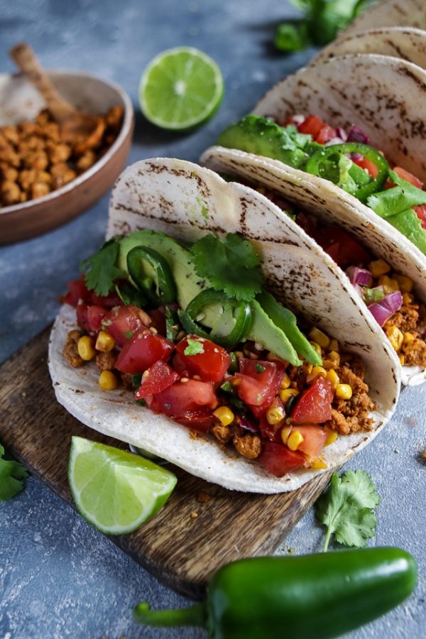 Easy Vegan Tacos with Tempeh "Meat"