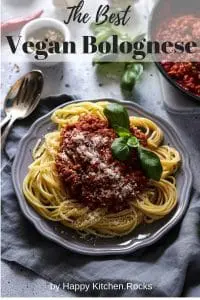 Vegan Tempeh Bolognese Pinterest