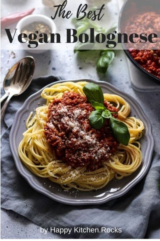 The Best Vegan Bolognese • Happy Kitchen