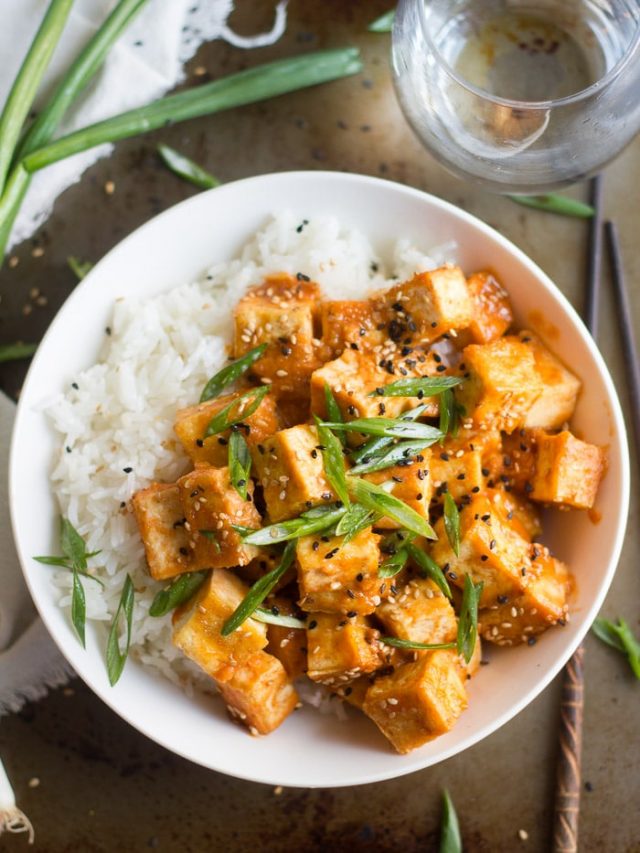 Sesame Sriracha Tofu