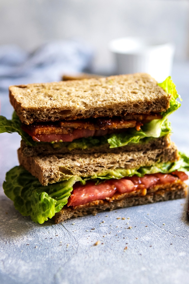 Vegan Tempeh BLT Sandwich